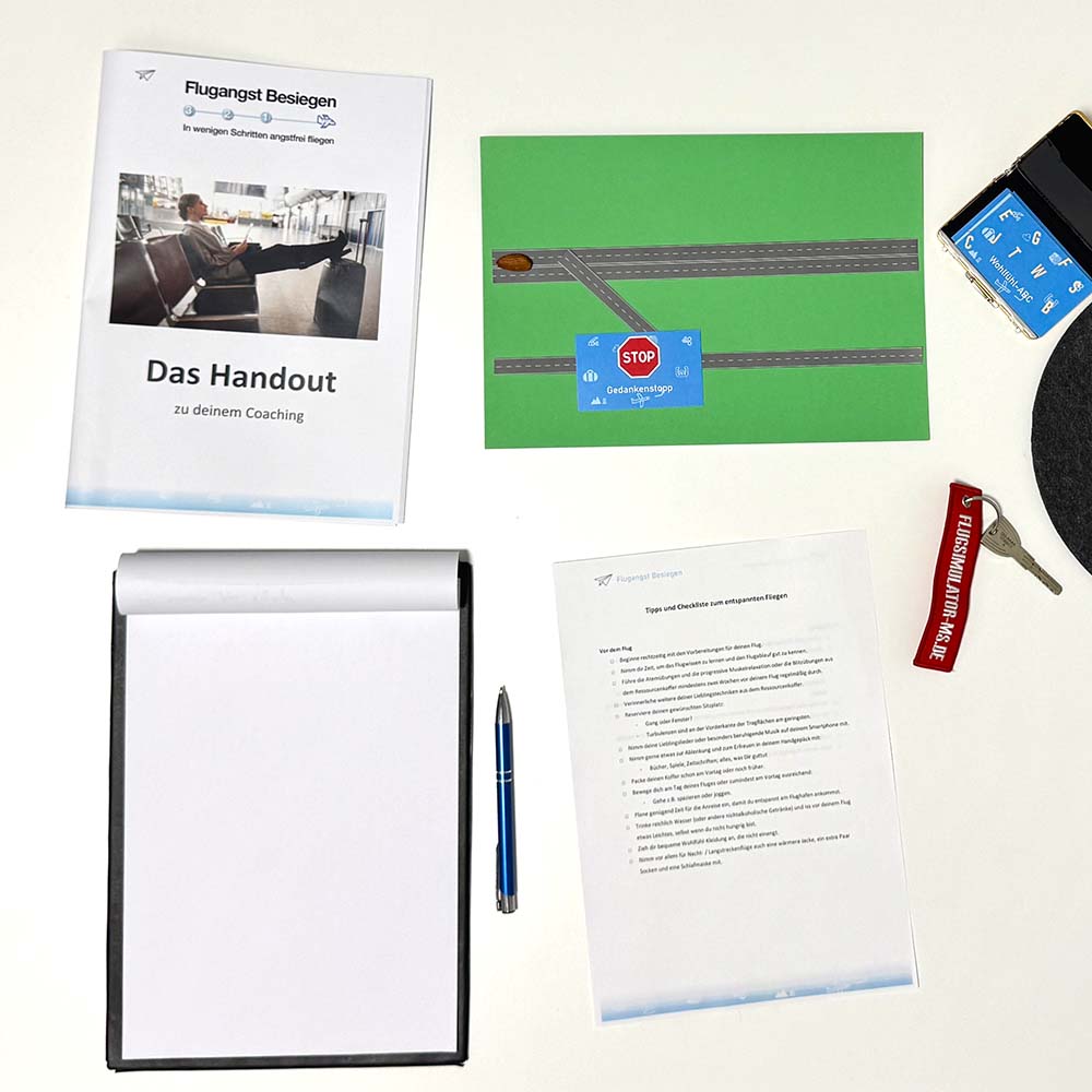 Flugangst Coaching Arbeitsmaterialien